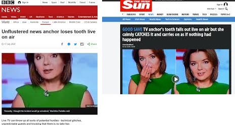 Выпавший зуб, утерянные туфли и химические взрывы: самые громкие казусы с украинскими ведущими в прямом эфире